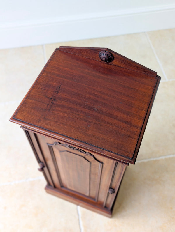 Antique Victorian Mahogany Bedside Cupboard c.1880