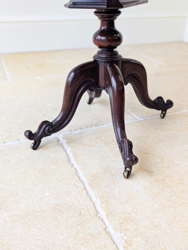 Antique Victorian Rosewood Sewing / Reading Table c.1850