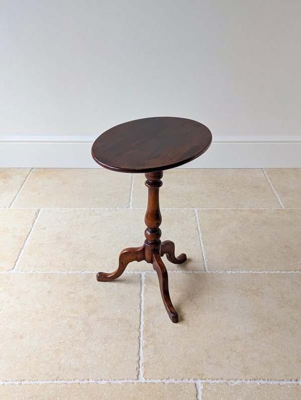 Antique Georgian Mahogany Oval Tilt-Top Tripod Wine Table c.1820