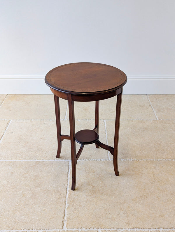 Antique Edwardian Mahogany Circular Occasional Table c.1905
