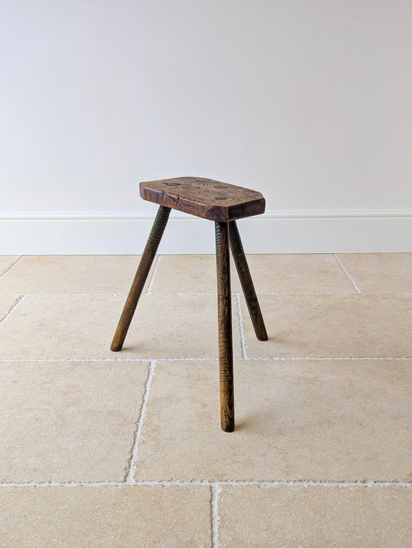 Antique Victorian Elm & Ash Cutler’s Stool c.1850