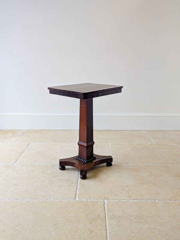 Antique Regency Rosewood Pedestal Occasional Table c.1820