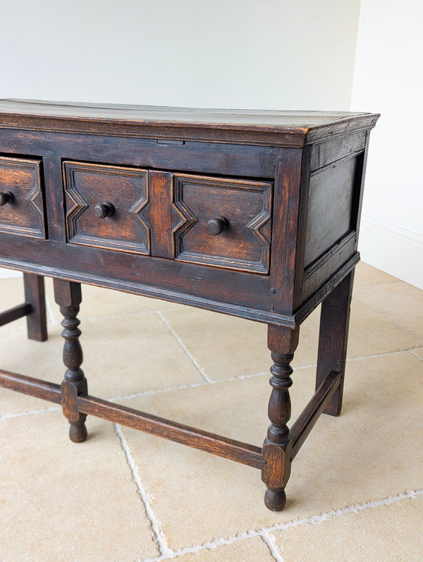 Antique Late 17th Century Oak Dresser Base c.1690