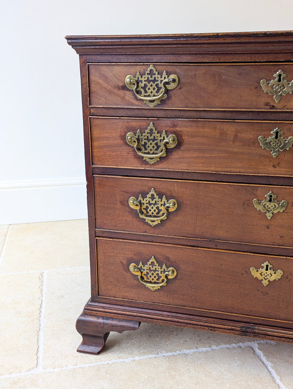 Antique George II Mahogany Chippendale Period Chest of Drawers c.1750