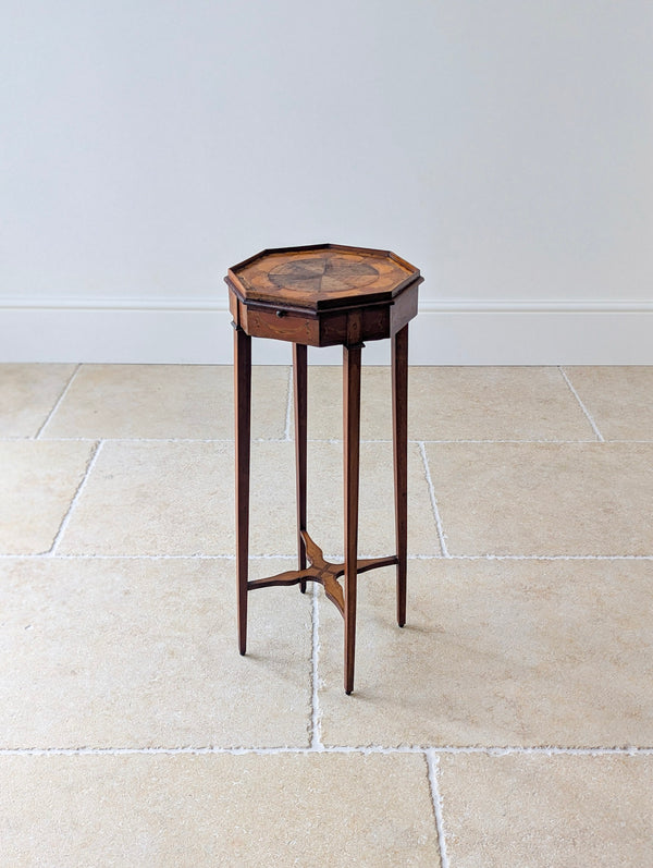 Antique Georgian Mahogany Octagonal Sheraton Urn Stand c.1780