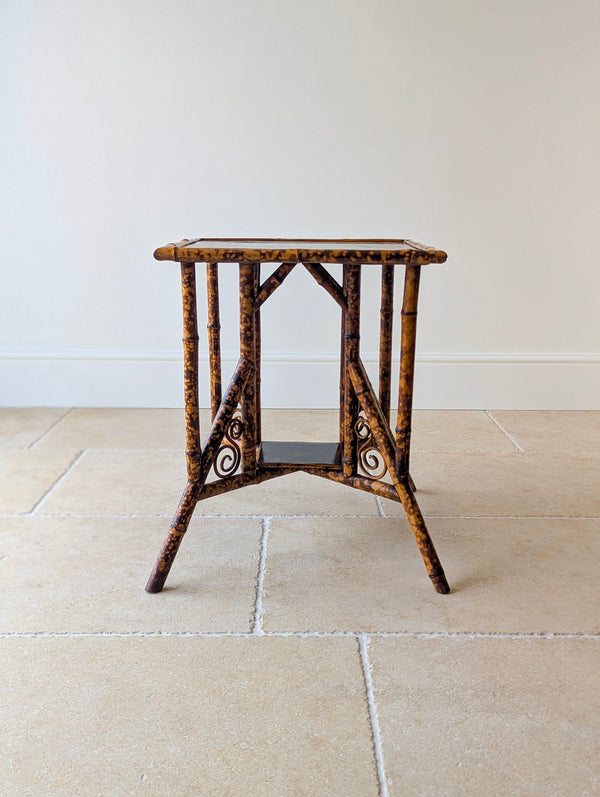 Antique Victorian Bamboo Occasional Table c.1890