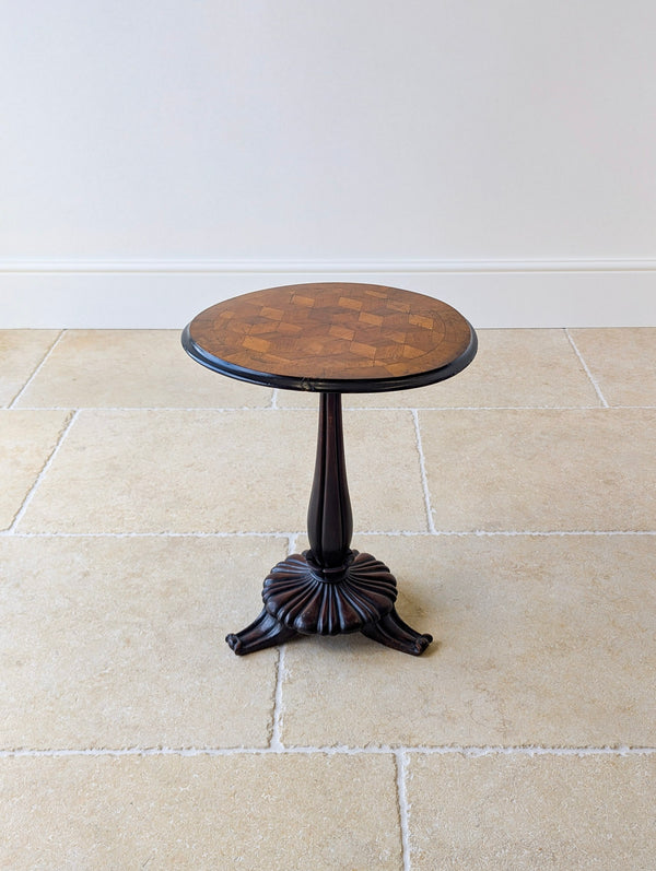 Antique William IV Walnut & Mahogany Wine Table c.1830