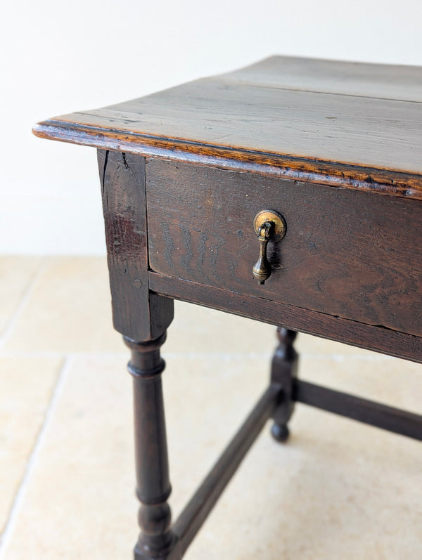 Antique William & Mary Oak Side Table c.1690