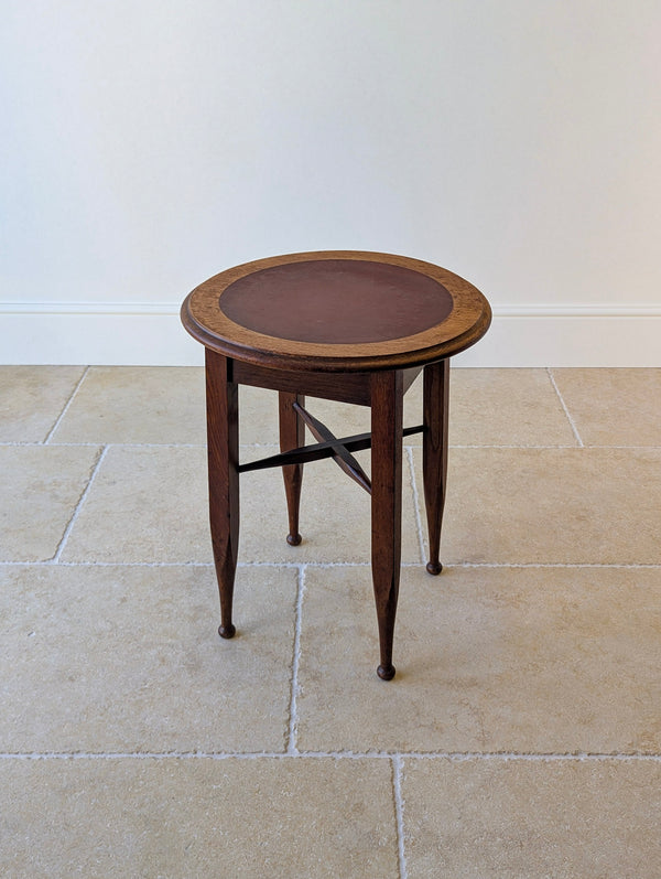 Antique Edwardian Arts & Crafts Oak Occasional Table c.1910