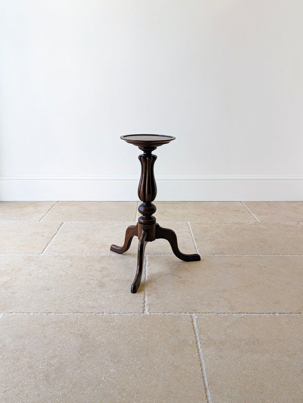 Antique Victorian Mahogany Tripod Candle Stand c.1890