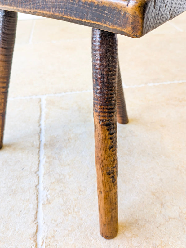 Antique Victorian Elm & Ash Cutler’s Stool c.1850
