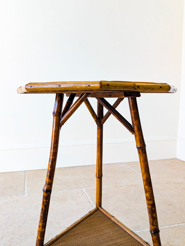 Antique Victorian Bamboo Occasional Table c.1890