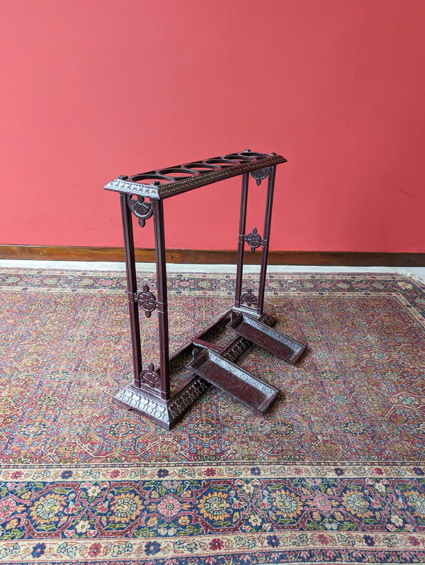 Antique Victorian Cast Iron Stick Stand