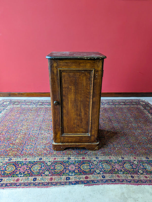 Antique Victorian Pine Pot Cupboard / Bedside