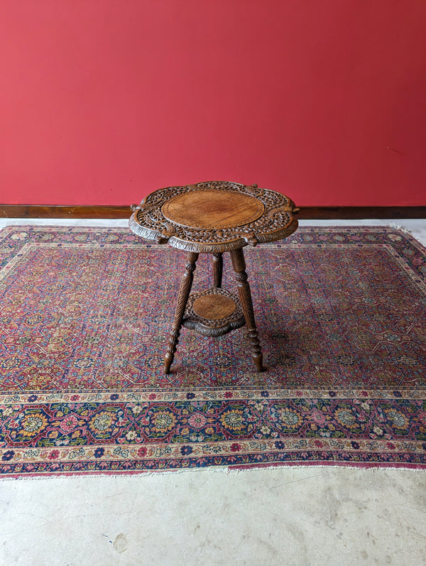 Vintage Indian Carved Side Table Circa 1950’s