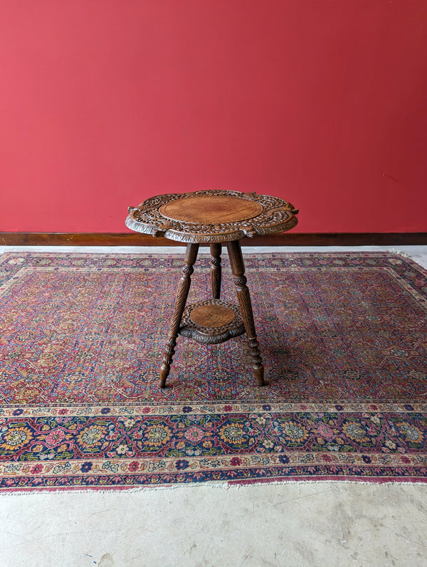 Vintage Indian Carved Side Table Circa 1950’s