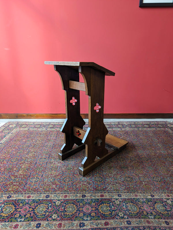 Antique Oak Church Kneeler