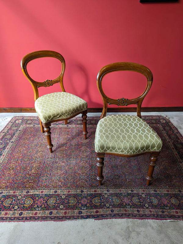 Pair of Antique 19th Century Walnut Parlour Chairs