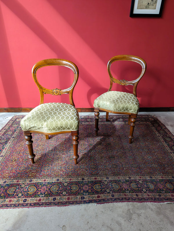 Pair of Antique 19th Century Walnut Parlour Chairs