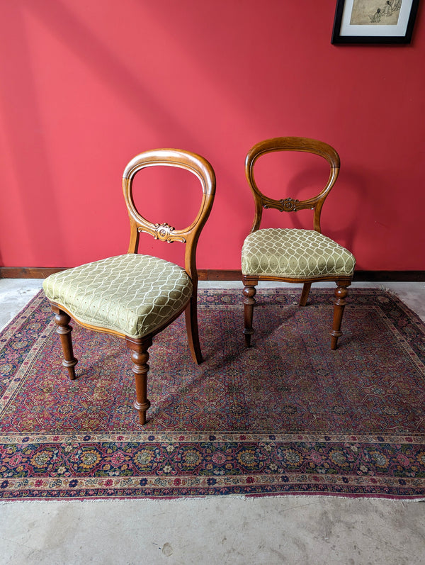 Pair of Antique 19th Century Walnut Parlour Chairs