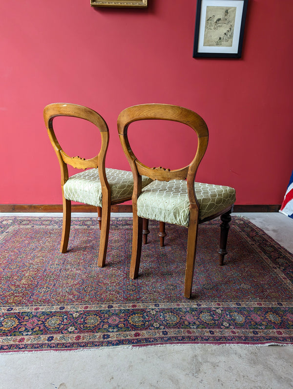 Pair of Antique 19th Century Walnut Parlour Chairs