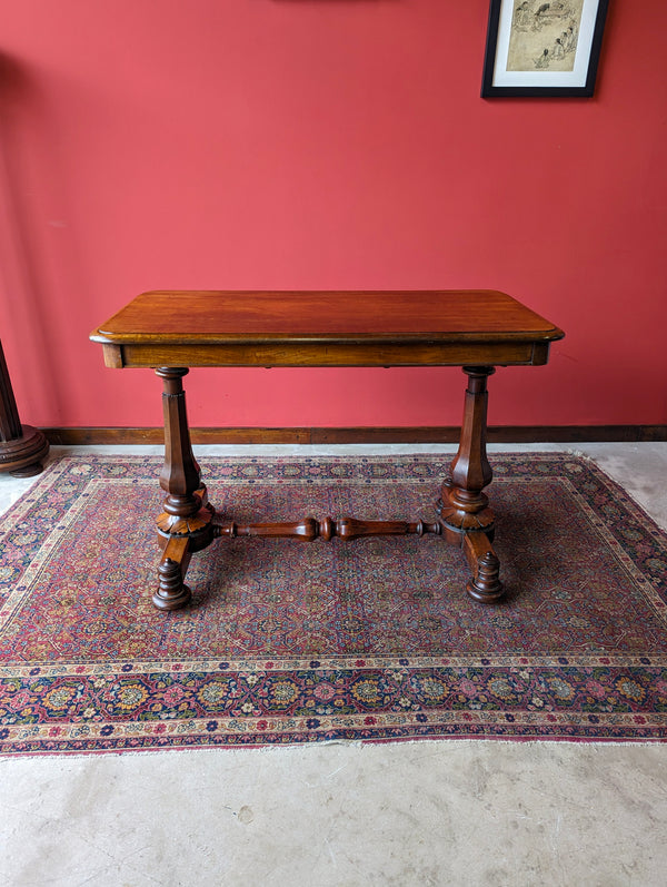 Antique William IV Mahogany Library Table / Writing Table / Desk