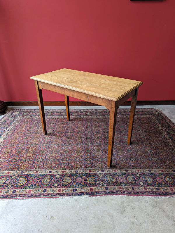 Antique Early 20th Century Oak Side Table