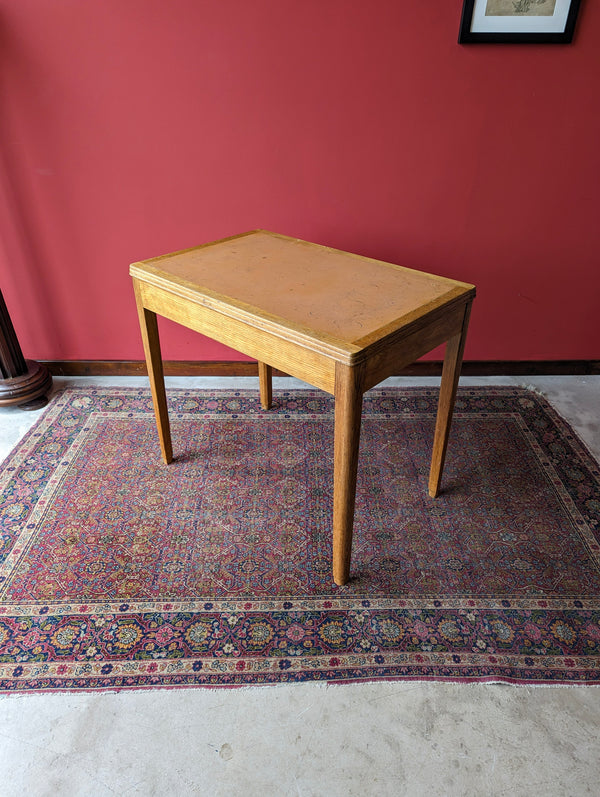 Mid Century Ministry of Defence Oak Writing Table / Desk