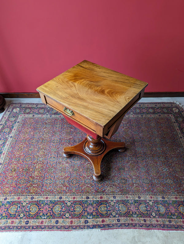 Antique 19th Century Mahogany Sewing Table