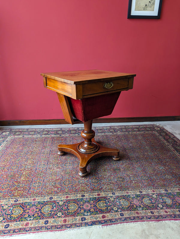 Antique 19th Century Mahogany Sewing Table