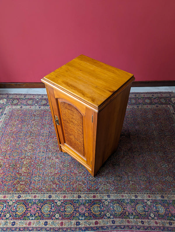 Antique 19th Century Birdseye Maple Pot Cupboard / Bedside