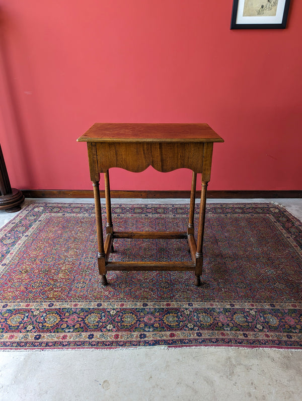 Antique Early 19th Century Georgian Walnut Side Table with Drawer