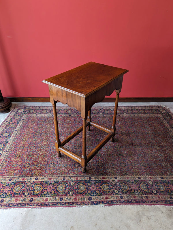 Antique Early 19th Century Georgian Walnut Side Table with Drawer