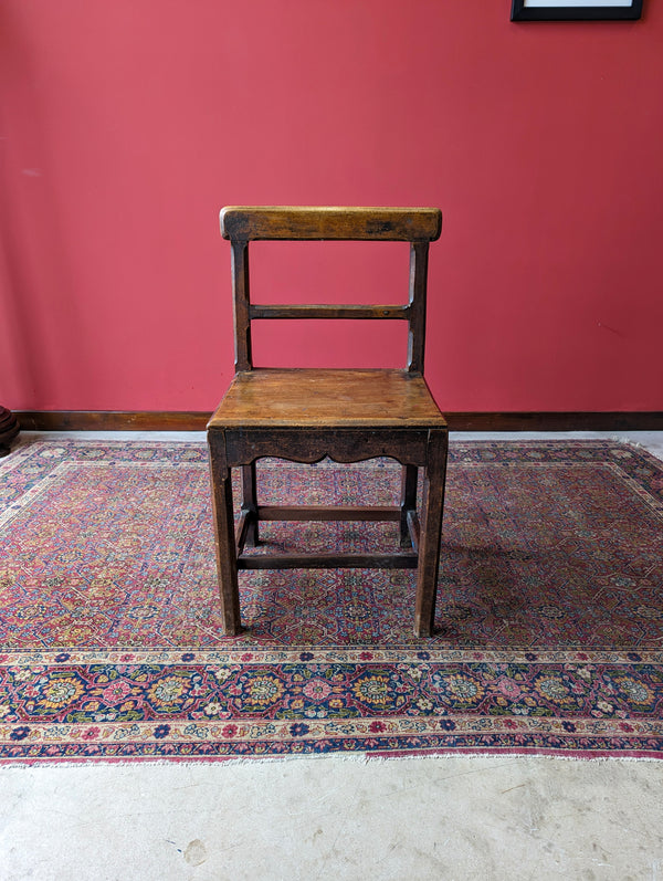 Antique Early 19th Century Georgian Oak Side Chair