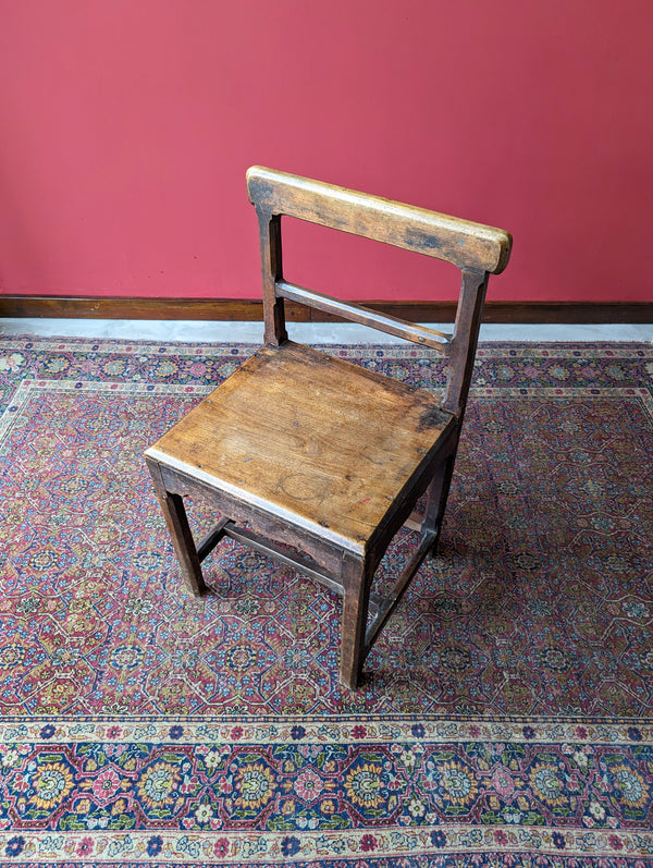 Antique Early 19th Century Georgian Oak Side Chair