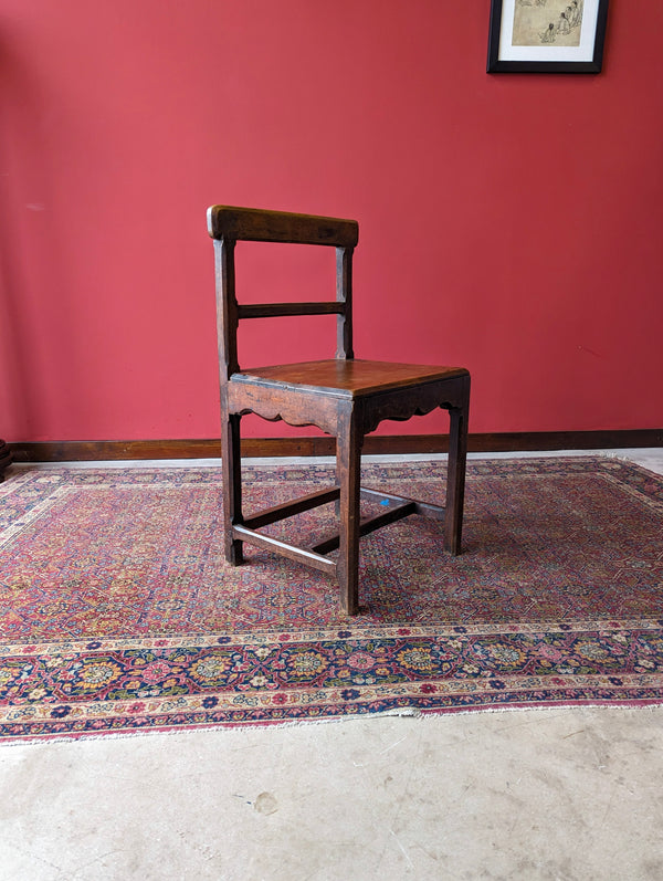 Antique Early 19th Century Georgian Oak Side Chair