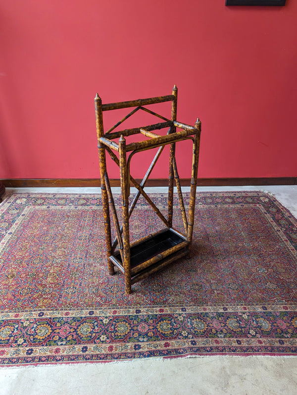 Antique Victorian Bamboo Stick Stand / Hall Stand