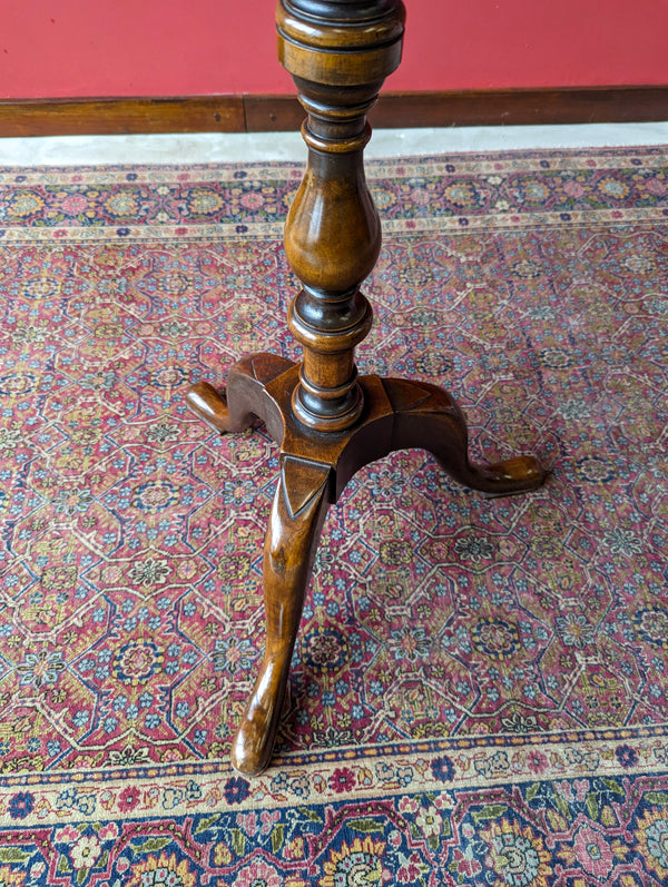 Antique Edwardian Mahogany Plant Stand / Torchère