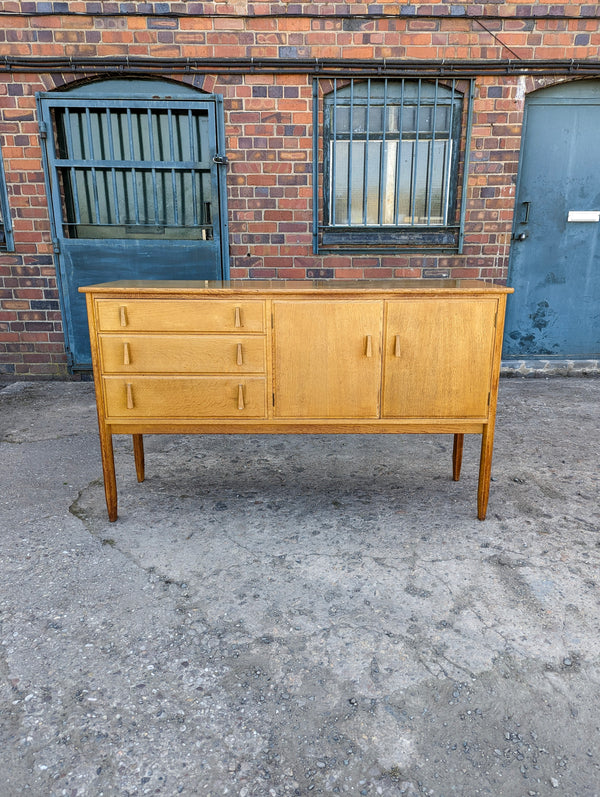 Mid Century Light Oak Sideboard