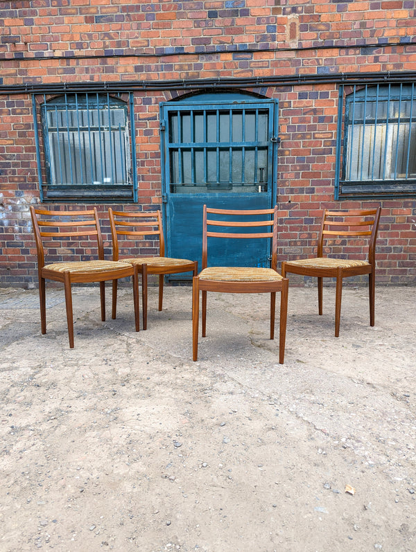 Set of 4 Mid Century Teak G Plan Dining Chairs