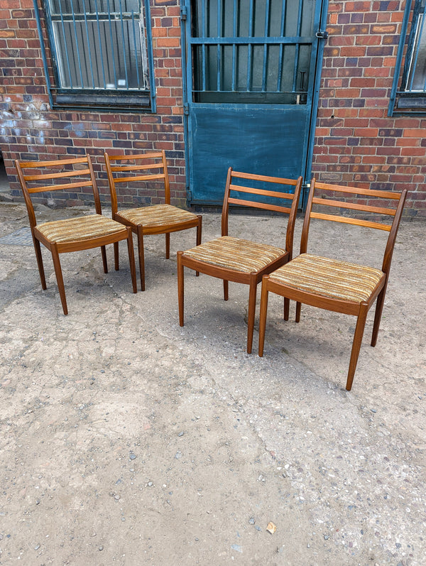 Set of 4 Mid Century Teak G Plan Dining Chairs