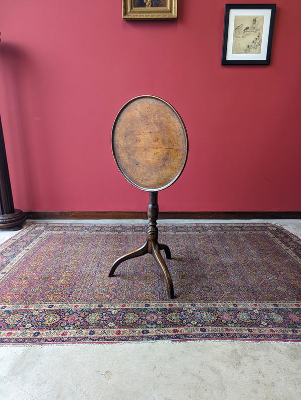 Antique 19th Century Mahogany Tilt Top Spider Leg Wine Table / Occasional Table