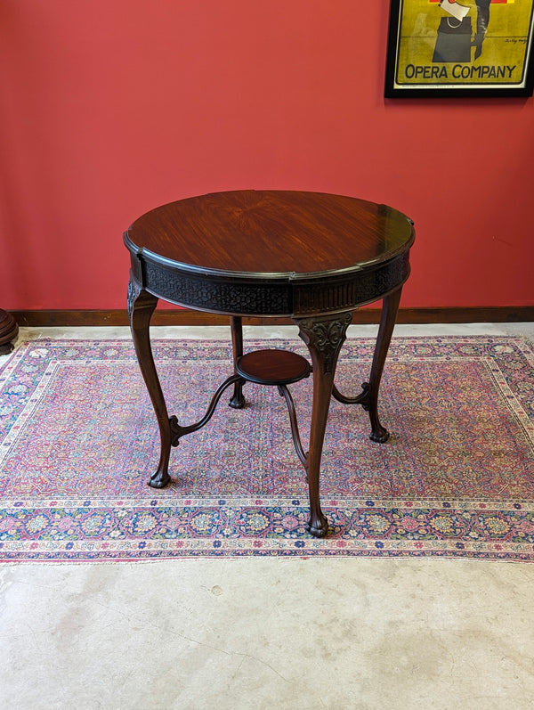 Antique 19th Century Rosewood Circular Occasional Table / Centre Table