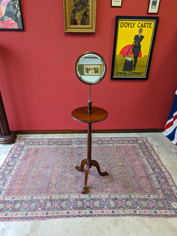 Antique Victorian Mahogany Mirrored Shaving Stand