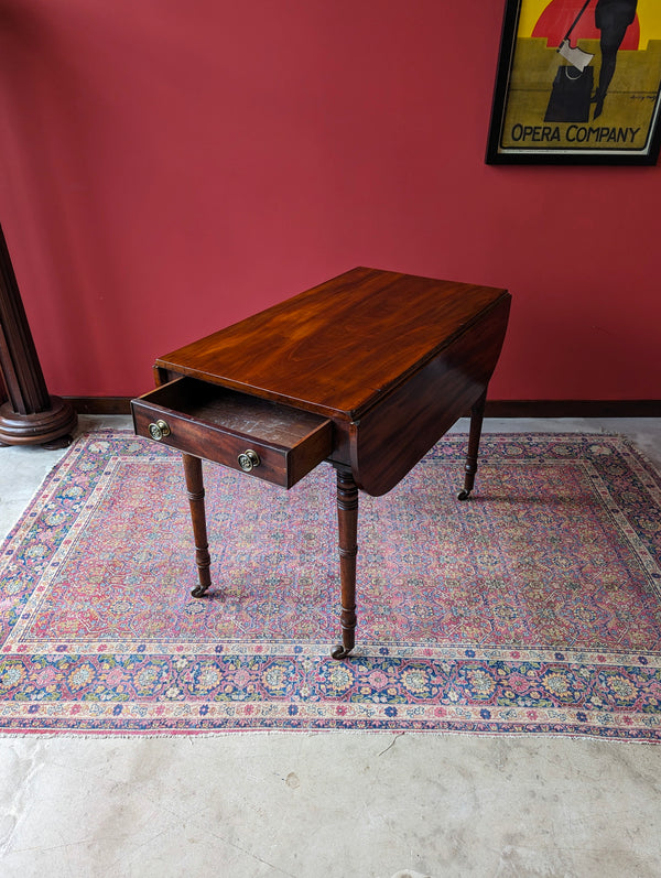 Antique Mid 19th Century Mahogany Pembroke Table