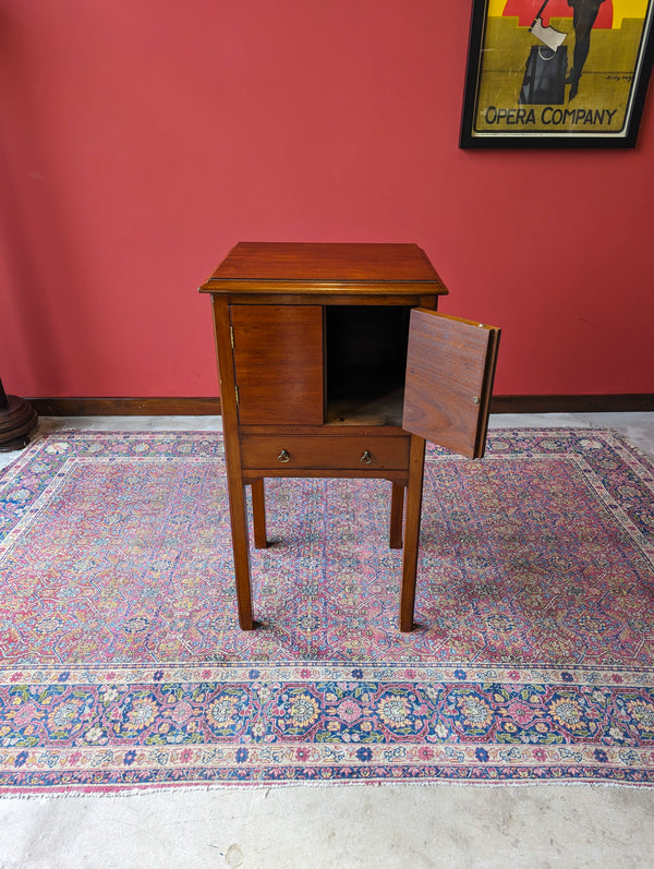 Antique Early 20th Century Mahogany Bedside