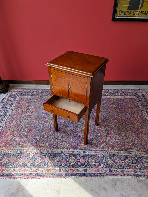 Antique Early 20th Century Mahogany Bedside