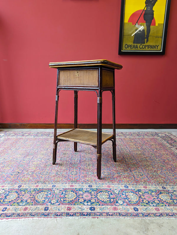 Mid Century Bamboo Sewing Table