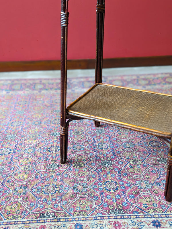 Mid Century Bamboo Sewing Table