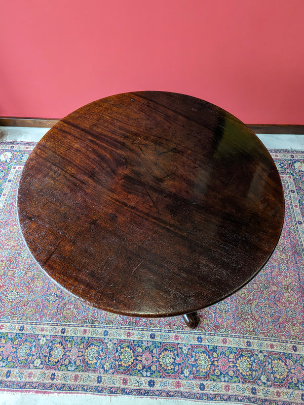 Antique Georgian Mahogany Tilt Top Supper Table
